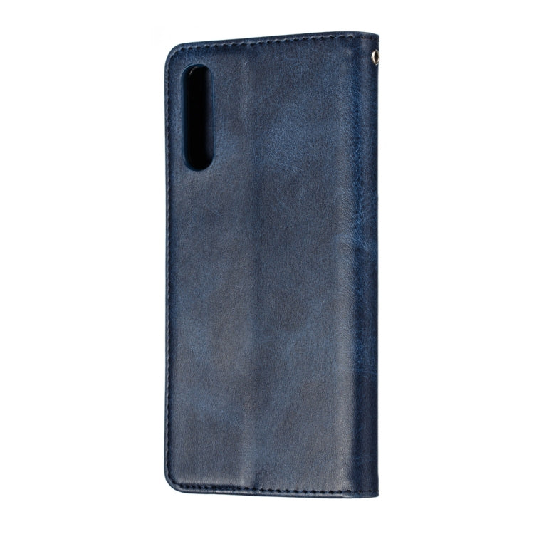 Calf Texture Zipper Magnetic Horizontal Flip Leather Case for Galaxy A50, with Wallet & Holder & Card Slots