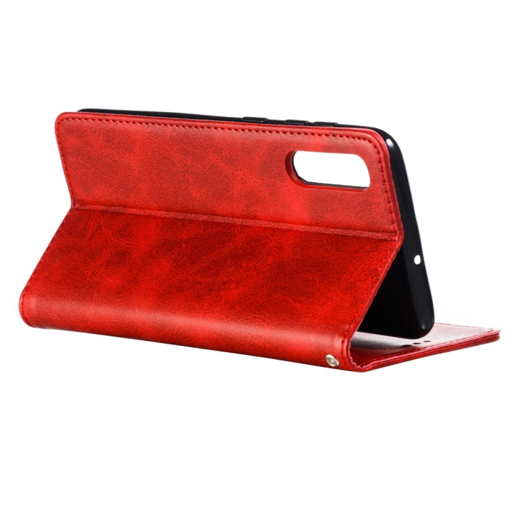 Calf Texture Zipper Magnetic Horizontal Flip Leather Case for Galaxy A50, with Wallet & Holder & Card Slots
