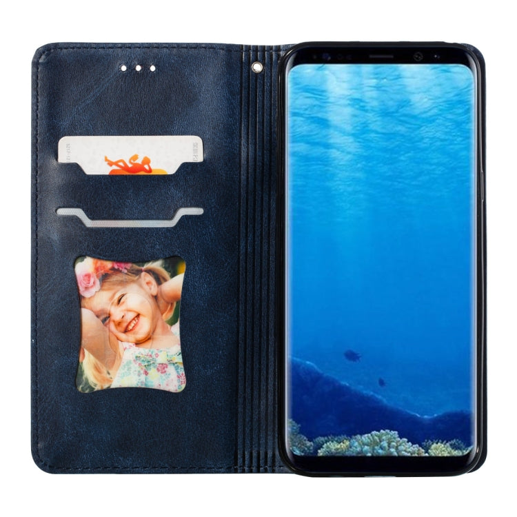 Calf Texture Zipper Magnetic Horizontal Flip Leather Case for Galaxy S8+, with Wallet & Holder & Card Slots