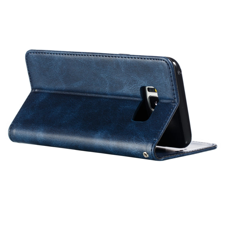 Calf Texture Zipper Magnetic Horizontal Flip Leather Case for Galaxy S8+, with Wallet & Holder & Card Slots