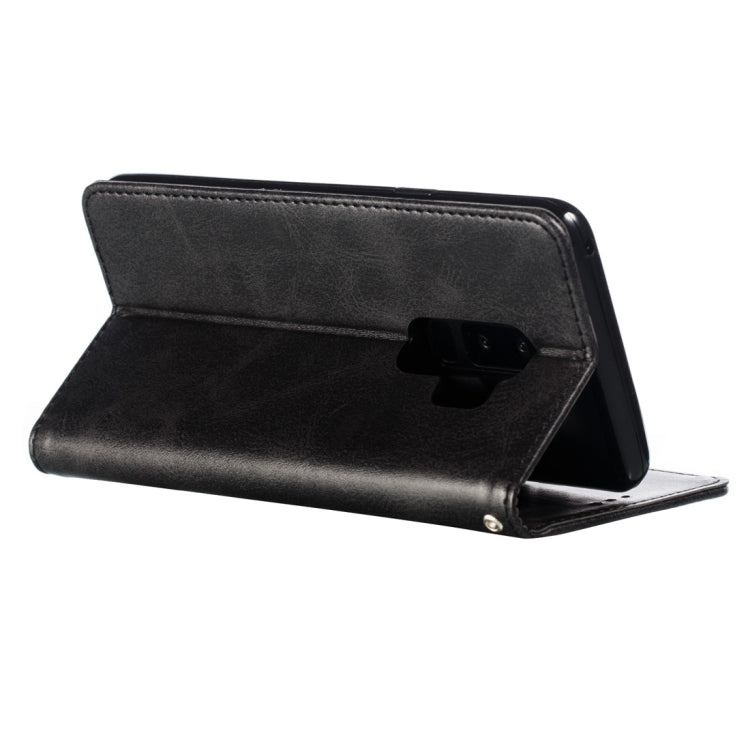Calf Texture Zipper Magnetic Horizontal Flip Leather Case for Galaxy S9+, with Wallet & Holder & Card Slots
