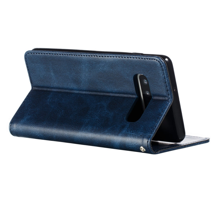 Calf Texture Zipper Magnetic Horizontal Flip Leather Case for Galaxy S10+, with Wallet & Holder & Card Slots