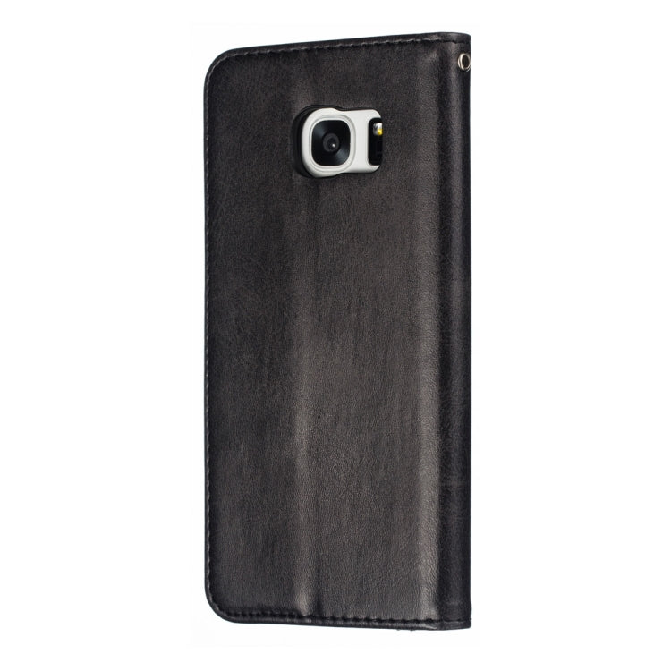 Calf Texture Zipper Magnetic Horizontal Flip Leather Case for Galaxy S7 Edge, with Wallet & Holder & Card Slots
