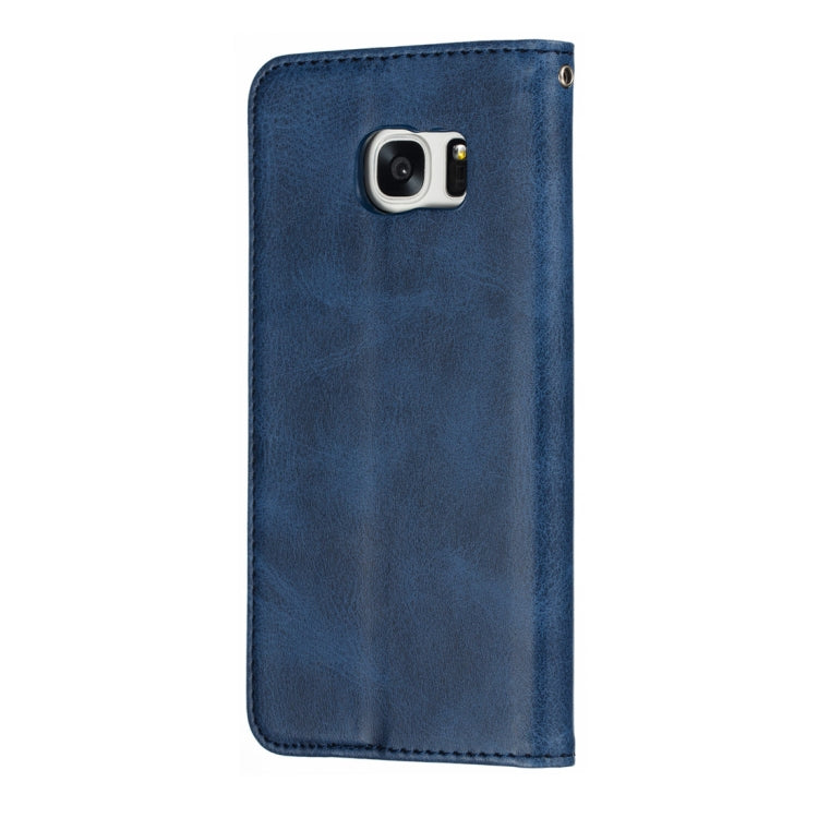 Calf Texture Zipper Magnetic Horizontal Flip Leather Case for Galaxy S7 Edge, with Wallet & Holder & Card Slots