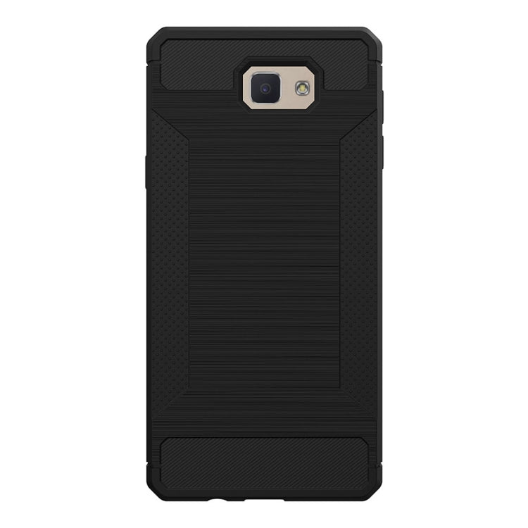 For Galaxy J5 Prime Brushed Texture TPU Anti-slip Soft Protective Case