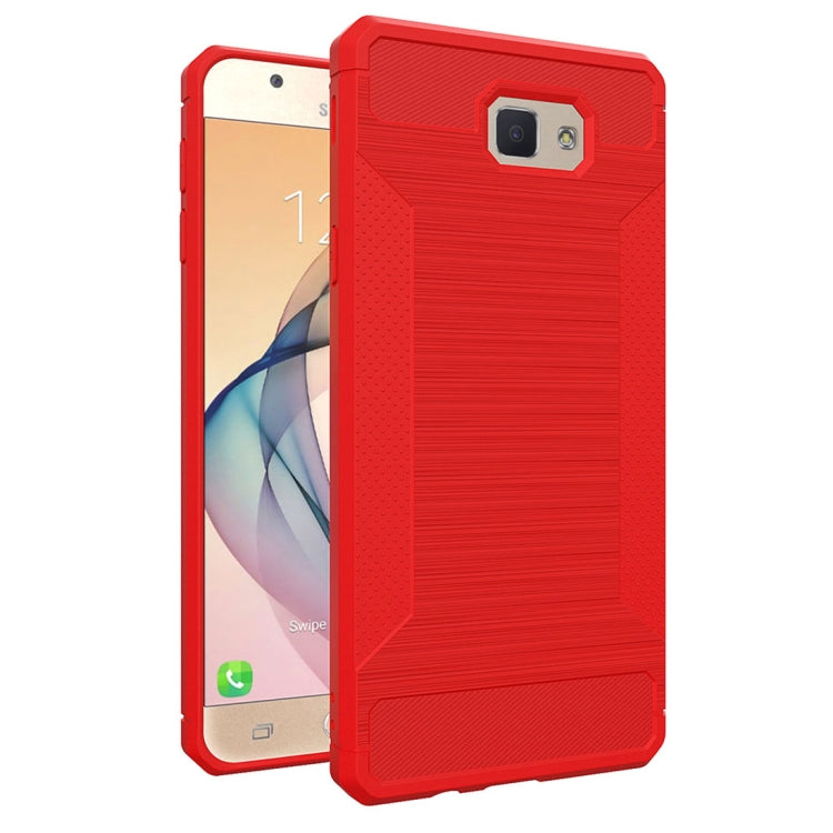For Galaxy J5 Prime Brushed Texture TPU Anti-slip Soft Protective Case