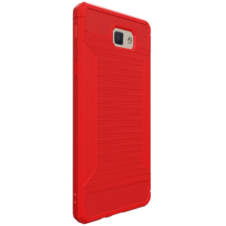 For Galaxy J5 Prime Brushed Texture TPU Anti-slip Soft Protective Case