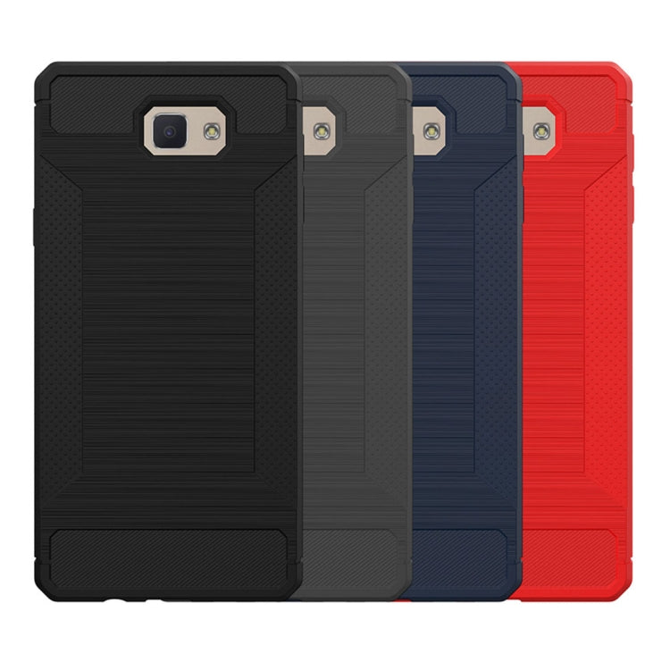 For Galaxy J5 Prime Brushed Texture TPU Anti-slip Soft Protective Case