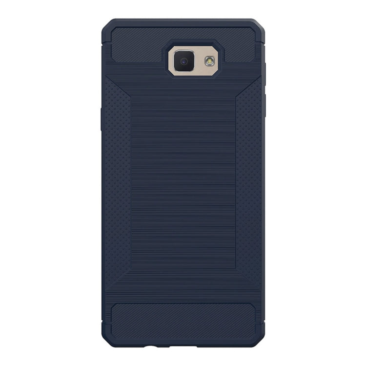 For Galaxy J7 Prime Brushed Texture TPU Anti-slip Soft Protective Case
