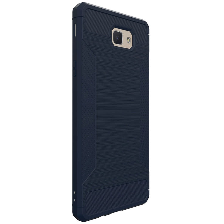 For Galaxy J7 Prime Brushed Texture TPU Anti-slip Soft Protective Case