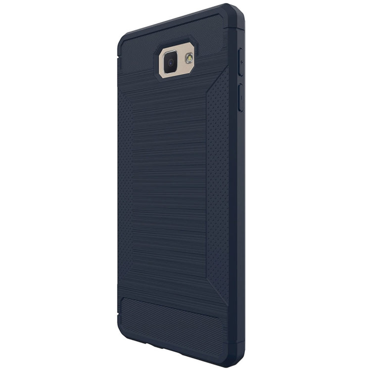 For Galaxy J7 Prime Brushed Texture TPU Anti-slip Soft Protective Case