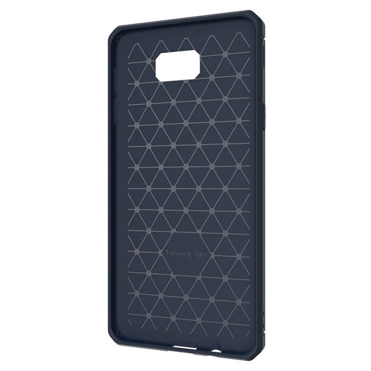 For Galaxy J7 Prime Brushed Texture TPU Anti-slip Soft Protective Case