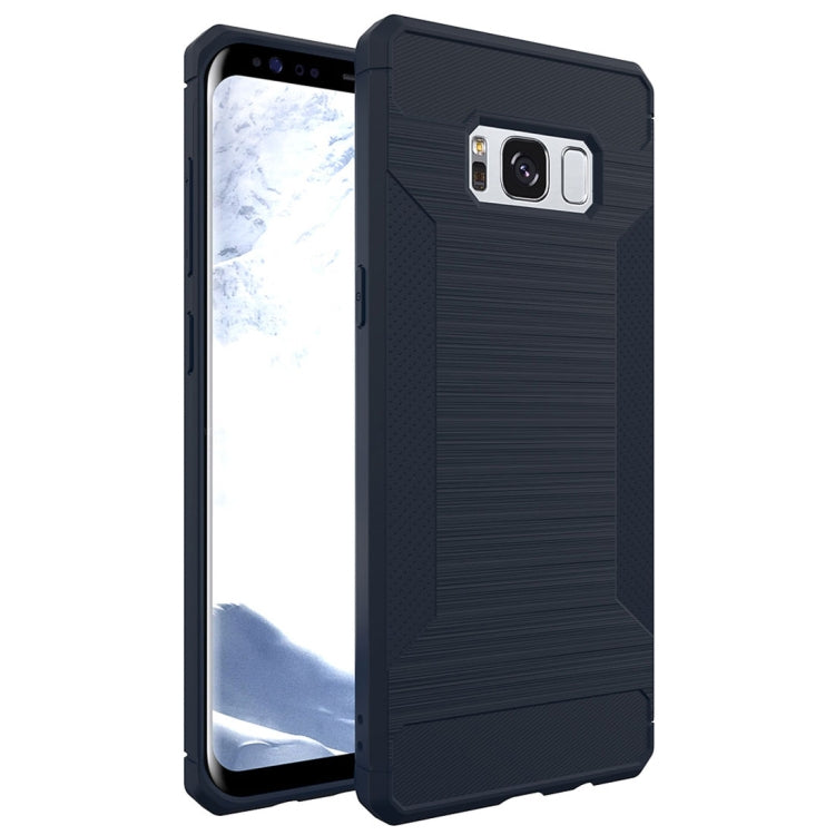 For Galaxy S8  Brushed Texture TPU Anti-slip Soft Protective Case