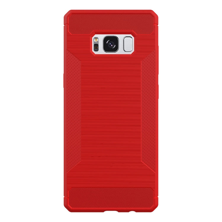 For Galaxy S8  Brushed Texture TPU Anti-slip Soft Protective Case