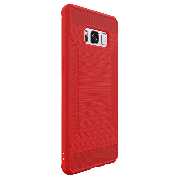 For Galaxy S8  Brushed Texture TPU Anti-slip Soft Protective Case