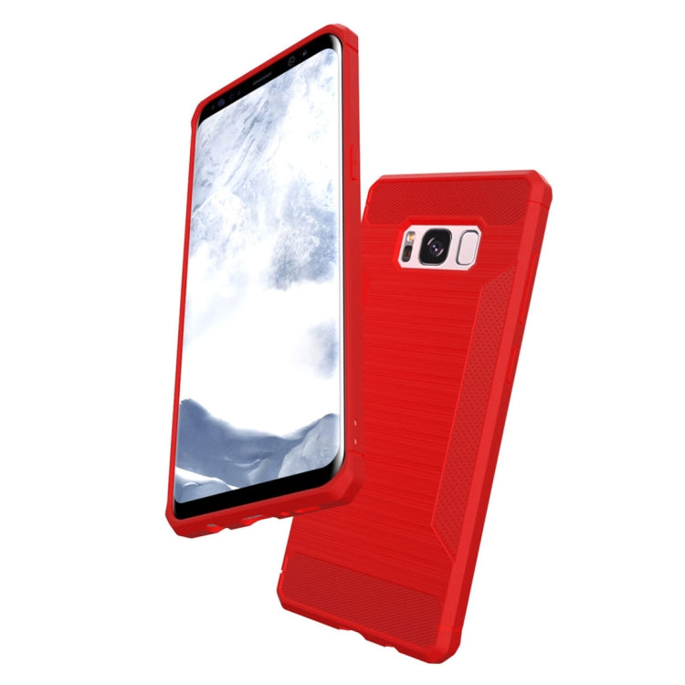 For Galaxy S8  Brushed Texture TPU Anti-slip Soft Protective Case