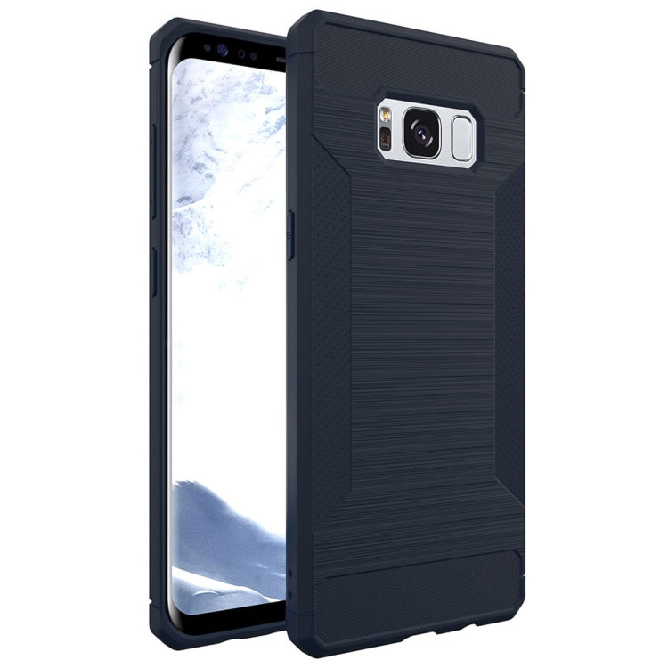 For Galaxy S8 + / G955 Brushed Texture TPU Anti-slip Soft Protective Case