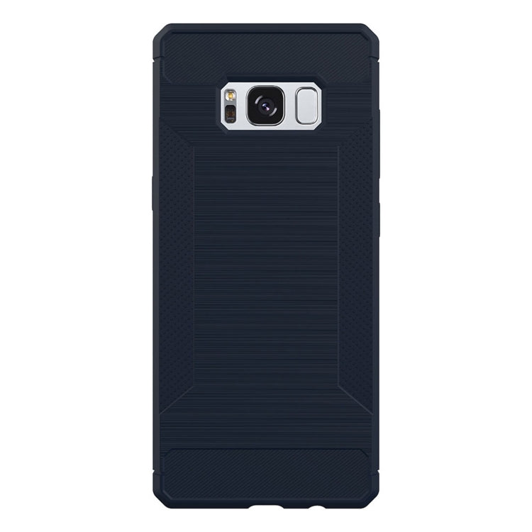 For Galaxy S8 + / G955 Brushed Texture TPU Anti-slip Soft Protective Case