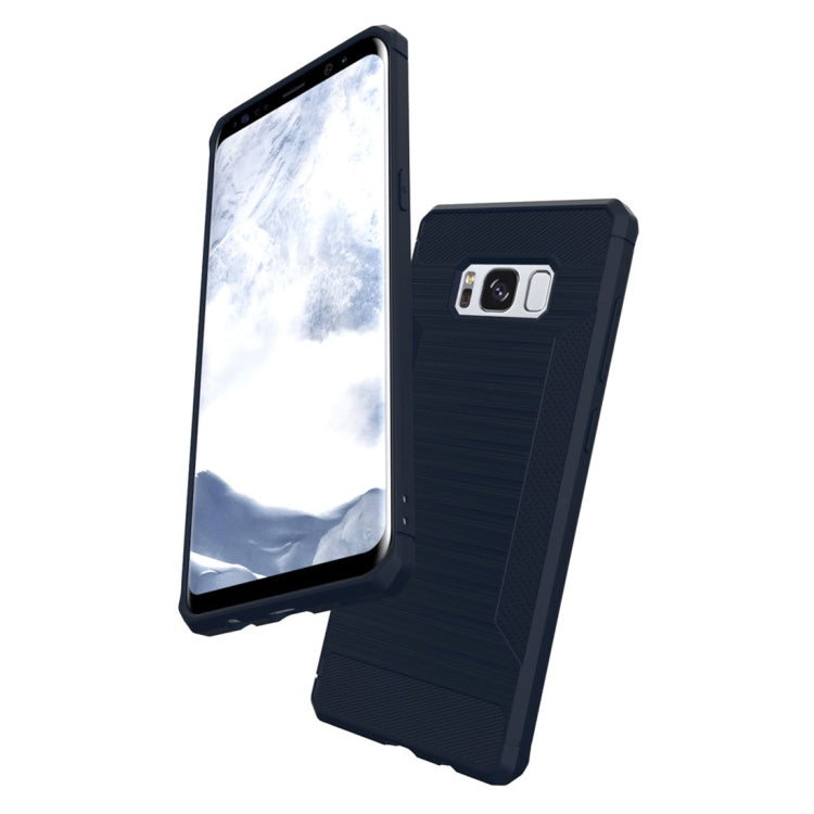 For Galaxy S8 + / G955 Brushed Texture TPU Anti-slip Soft Protective Case