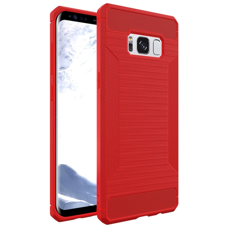 For Galaxy S8 + / G955 Brushed Texture TPU Anti-slip Soft Protective Case