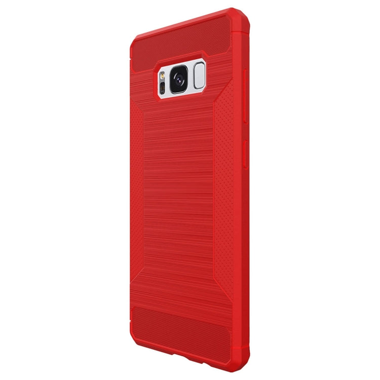 For Galaxy S8 + / G955 Brushed Texture TPU Anti-slip Soft Protective Case