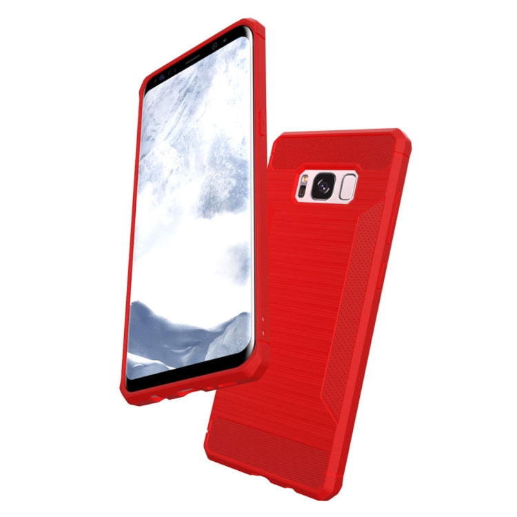 For Galaxy S8 + / G955 Brushed Texture TPU Anti-slip Soft Protective Case