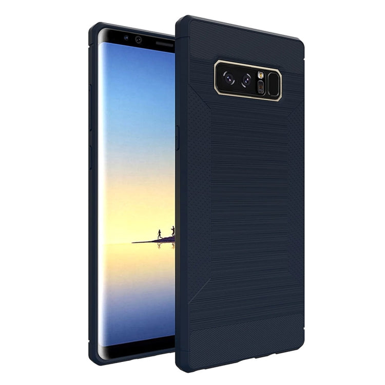 For Galaxy Note 8  Brushed Texture TPU Anti-slip Soft Protective Case