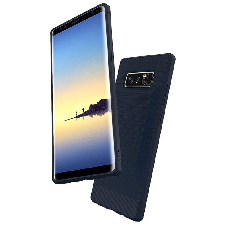For Galaxy Note 8  Brushed Texture TPU Anti-slip Soft Protective Case