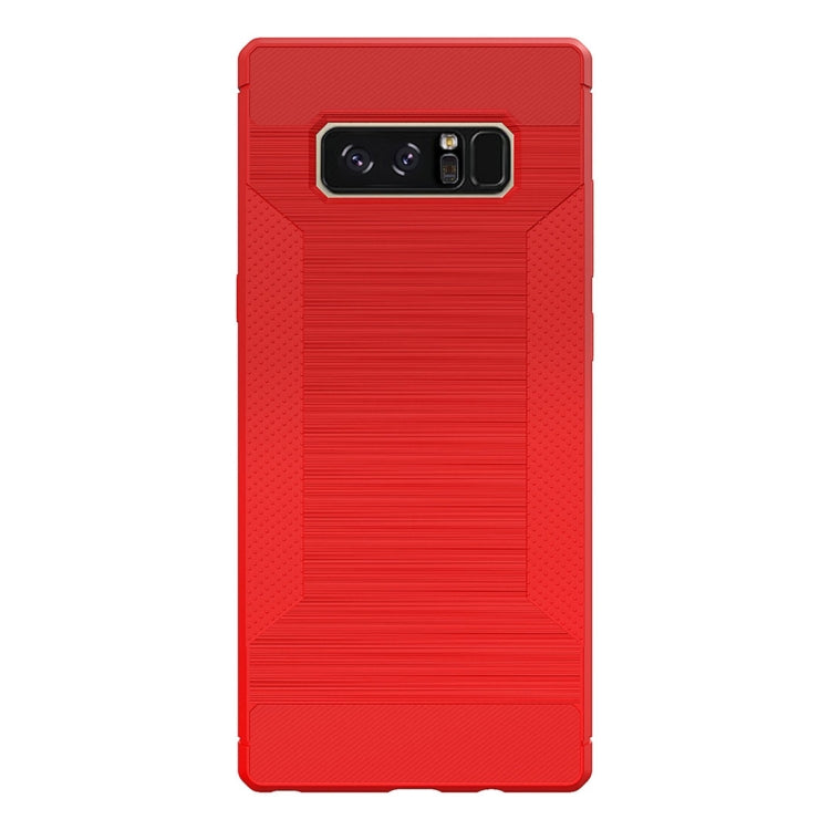 For Galaxy Note 8  Brushed Texture TPU Anti-slip Soft Protective Case
