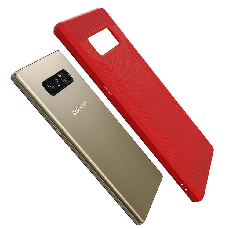 For Galaxy Note 8  Brushed Texture TPU Anti-slip Soft Protective Case