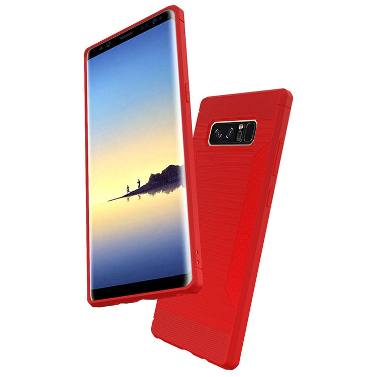 For Galaxy Note 8  Brushed Texture TPU Anti-slip Soft Protective Case