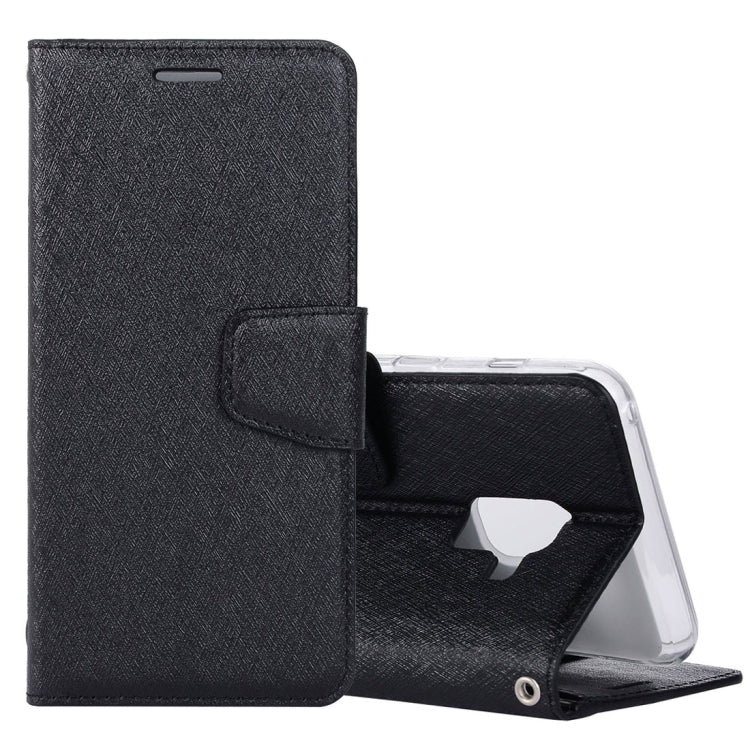 For Galaxy A8 (2018) Silk Texture Horizontal Flip Leather Case with Holder & Card slots & Wallet & Photo Frame