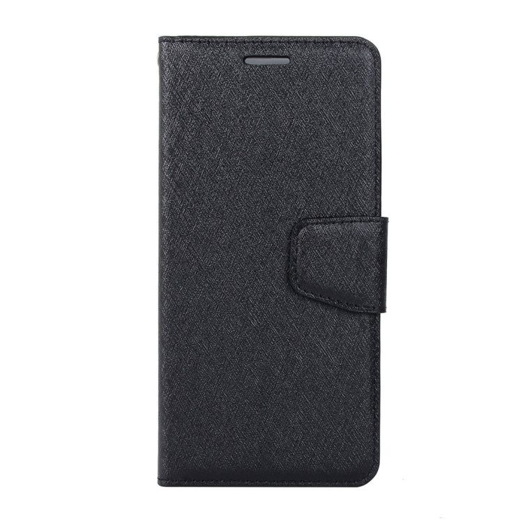 For Galaxy A8 (2018) Silk Texture Horizontal Flip Leather Case with Holder & Card slots & Wallet & Photo Frame