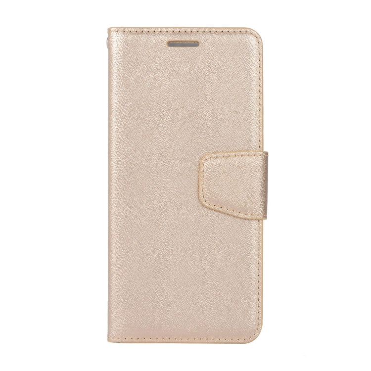 For Galaxy A8 (2018) Silk Texture Horizontal Flip Leather Case with Holder & Card slots & Wallet & Photo Frame