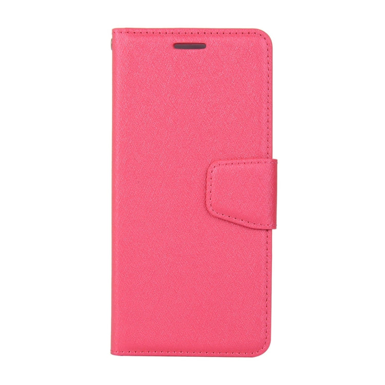 For Galaxy A8 (2018) Silk Texture Horizontal Flip Leather Case with Holder & Card slots & Wallet & Photo Frame
