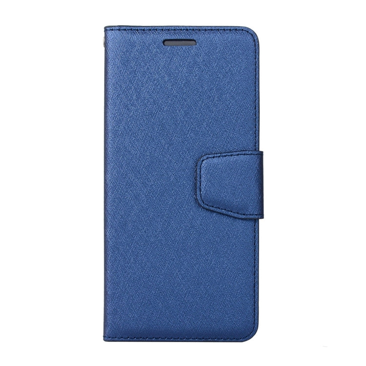 For Galaxy A8+ (2018) Silk Texture Horizontal Flip Leather Case with Holder & Card slots & Wallet & Photo Frame