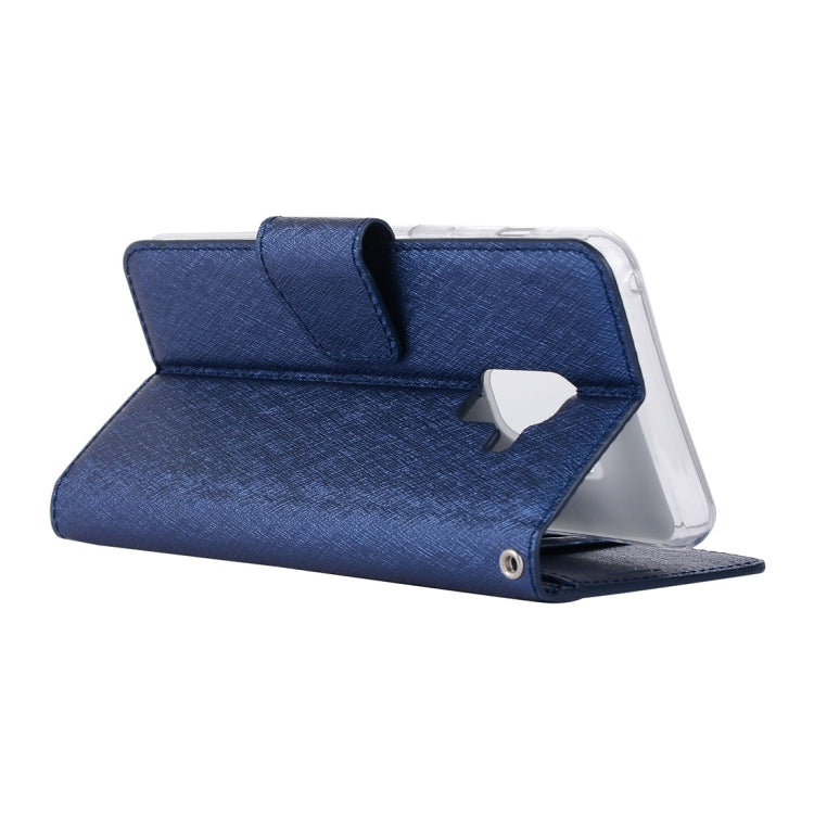 For Galaxy A8+ (2018) Silk Texture Horizontal Flip Leather Case with Holder & Card slots & Wallet & Photo Frame