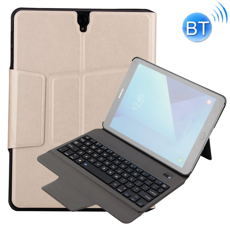 T1082 For Galaxy Tab S3 9.7 T820 / T825 Ultra-thin Light Bluetooth Keyboard Leather Tablet Case with Holder