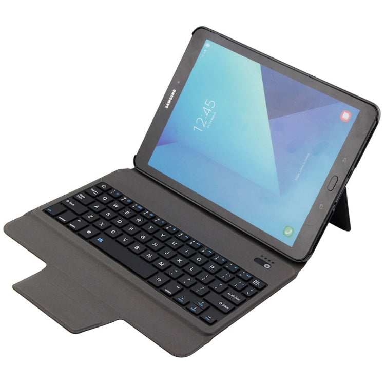 T1082 For Galaxy Tab S3 9.7 T820 / T825 Ultra-thin Light Bluetooth Keyboard Leather Tablet Case with Holder