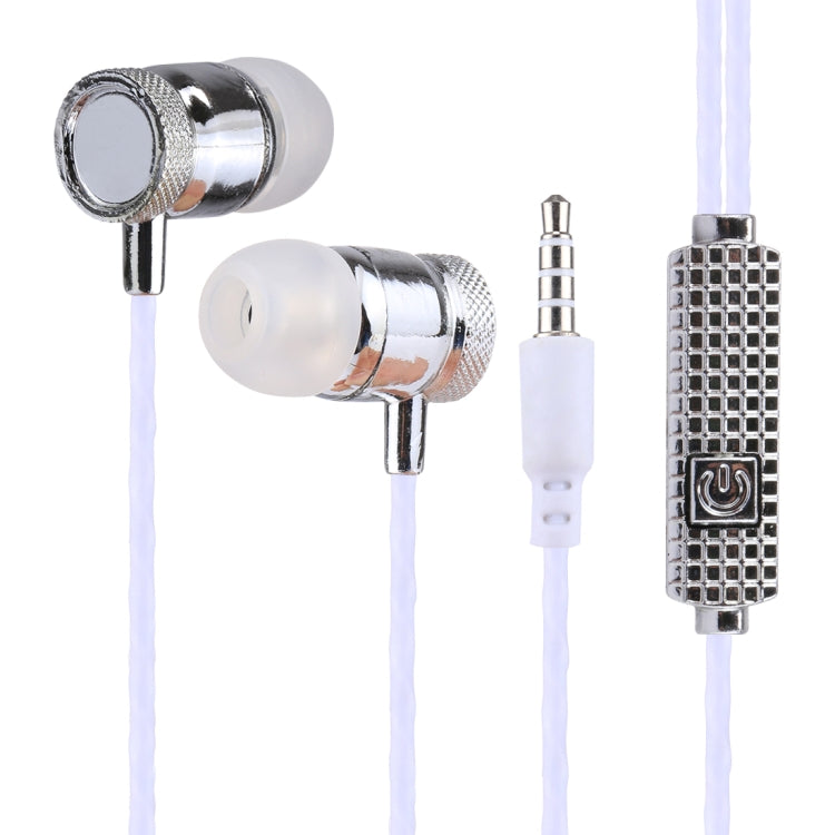 S1 Bass Stereo Sound Generally In-ear Wire Control Earphone with A Pair Earplug Sleeve, For iPhone, iPad, Galaxy, Huawei, Xiaomi, LG, HTC and Other Smartphones