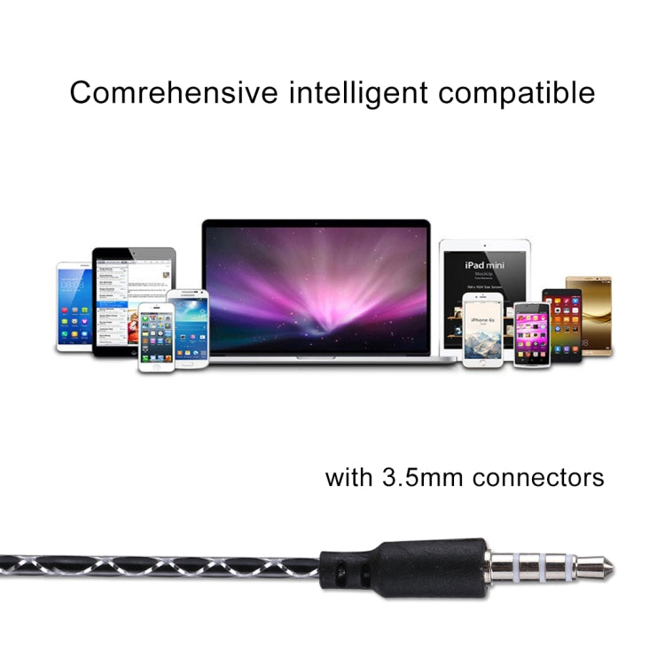 S-3 Bass Stereo Sound Generally In-ear Wire Control Earphone, For iPhone, iPad, Galaxy, Huawei, Xiaomi, LG, HTC and Other Smartphones