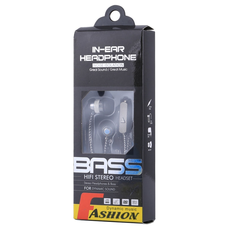 JL-064 Bass HIFI Stereo Sound Generally In-ear Wire Control Earphone, For iPhone, iPad, Galaxy, Huawei, Xiaomi, LG, HTC and Other Smartphones