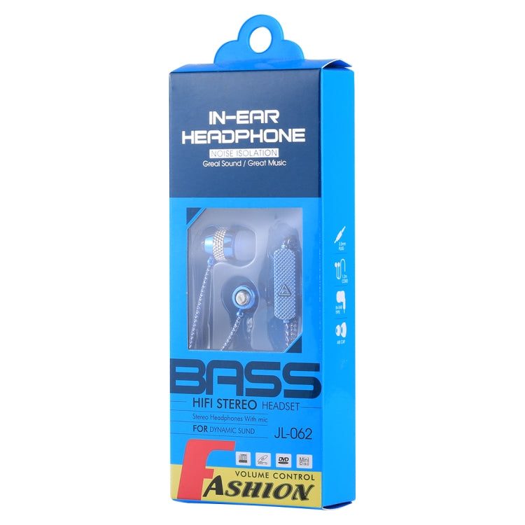 JL-064 Bass HIFI Stereo Sound Generally In-ear Wire Control Earphone, For iPhone, iPad, Galaxy, Huawei, Xiaomi, LG, HTC and Other Smartphones