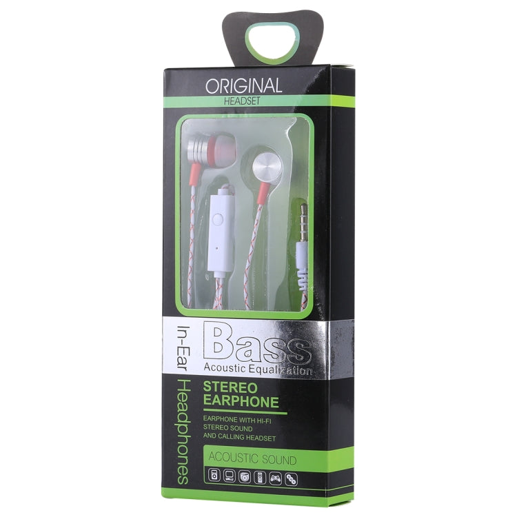 JL-034 Bass HIFI Stereo Sound Generally In-ear Wire Control Earphone, For iPhone, iPad, Galaxy, Huawei, Xiaomi, LG, HTC and Other Smartphones