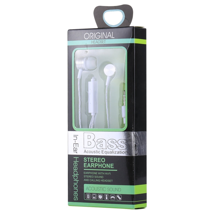 JL-034 Bass HIFI Stereo Sound Generally In-ear Wire Control Earphone, For iPhone, iPad, Galaxy, Huawei, Xiaomi, LG, HTC and Other Smartphones