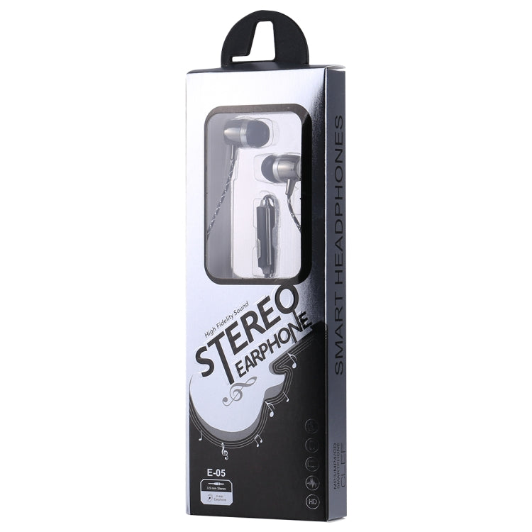 E-05 Bass Stereo Sound Generally In-ear Wire Control Earphone, For iPhone, iPad, Galaxy, Huawei, Xiaomi, LG, HTC and Other Smartphones