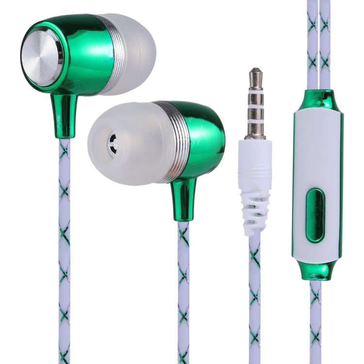 S2 Bass Stereo Sound Generally In-ear Wire Control Earphone with A Pair Earplug Cap, For iPhone, iPad, Galaxy, Huawei, Xiaomi, LG, HTC and Other Smartphones