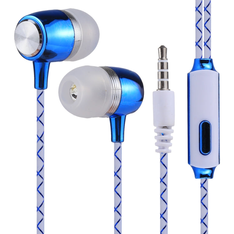 S2 Bass Stereo Sound Generally In-ear Wire Control Earphone with A Pair Earplug Cap, For iPhone, iPad, Galaxy, Huawei, Xiaomi, LG, HTC and Other Smartphones