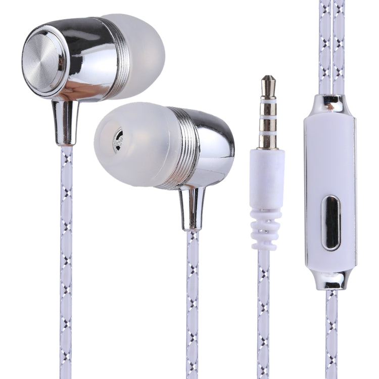 S2 Bass Stereo Sound Generally In-ear Wire Control Earphone with A Pair Earplug Cap, For iPhone, iPad, Galaxy, Huawei, Xiaomi, LG, HTC and Other Smartphones