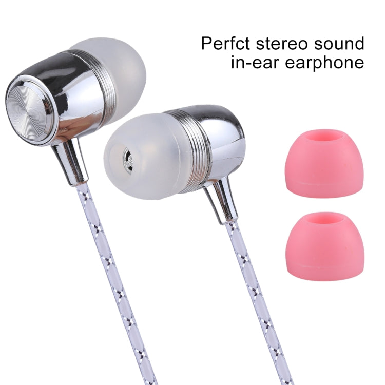 S2 Bass Stereo Sound Generally In-ear Wire Control Earphone with A Pair Earplug Cap, For iPhone, iPad, Galaxy, Huawei, Xiaomi, LG, HTC and Other Smartphones